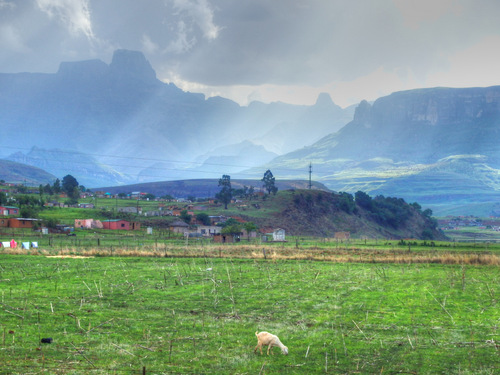 Another view of the Drakenberg Mountains.
